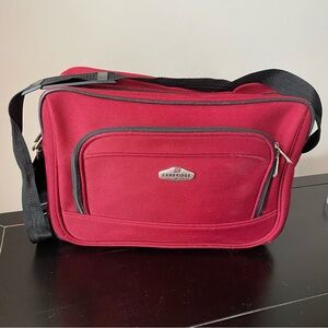 Red Travel Satchel